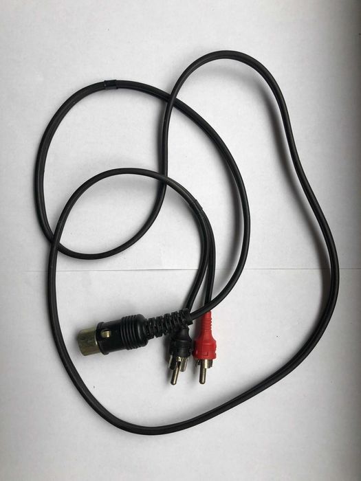Kabel przewód 2x cinch/wtyk 5 pin długość ok. 1,10m
