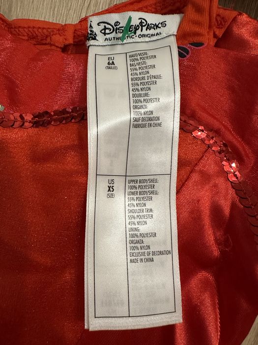 Нарядне червоне плаття на дівчинку 6-7 років, Disney Parks. 116-122см