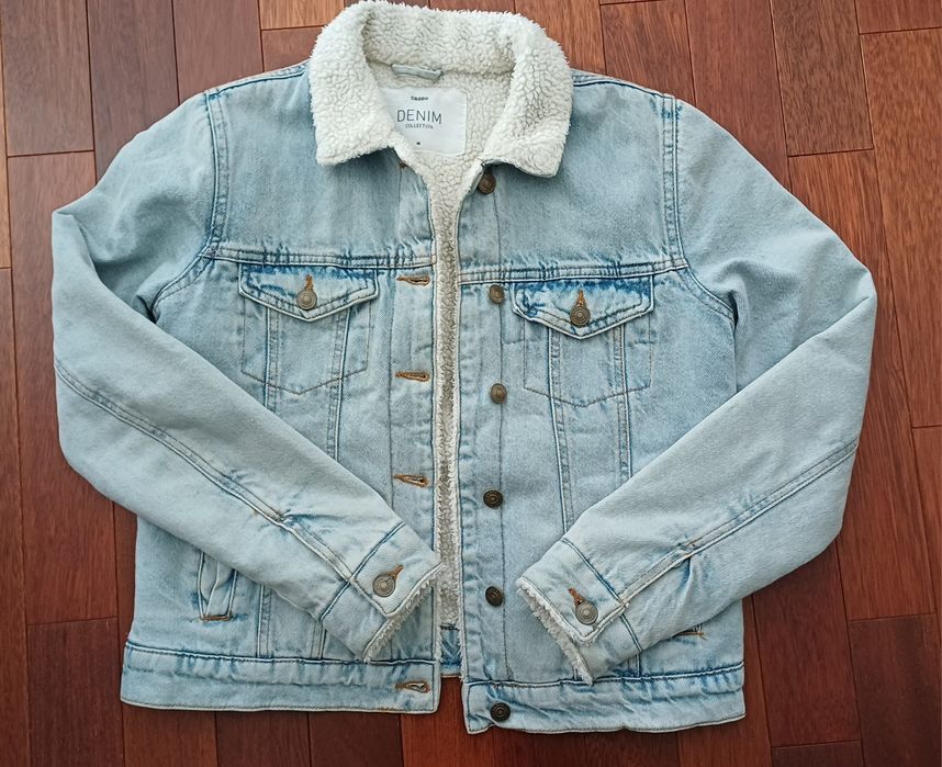 Kurtka jeansowa ocieplana cropp