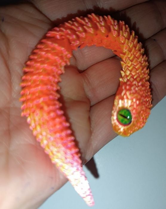 антистрес  іграшка змія 3D змея друкована