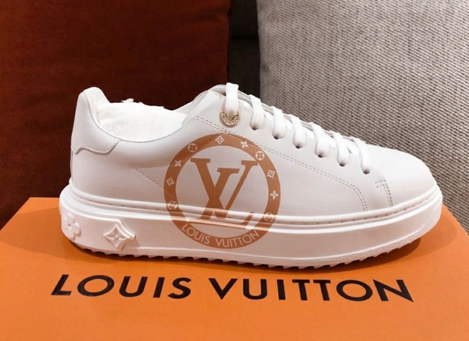 LV Louis Vuitton sneakersy adidasy snikersy trampki białe skórzane 38