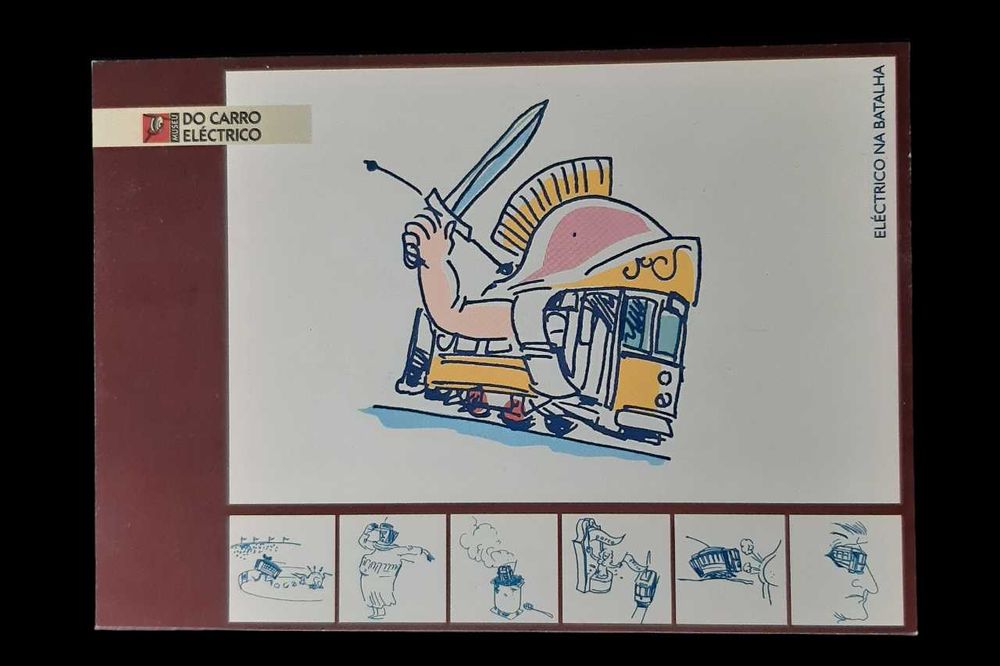 Colecionadores - Coleção de 7 postais - Museu do Carro Elétrico