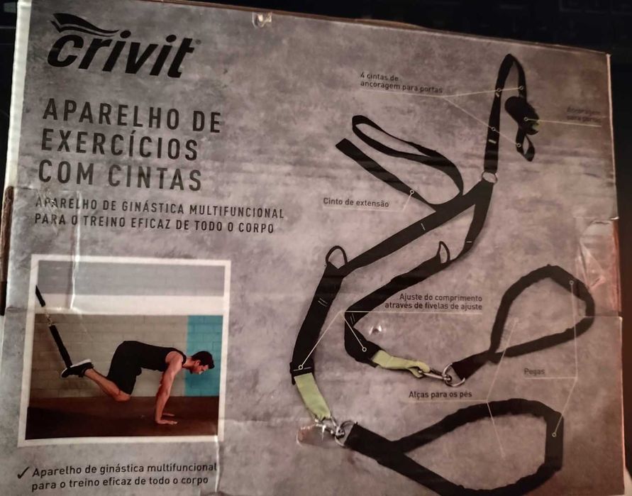 Aparelho de exercício com cintas CRIVIT (Lidl) – treino completo