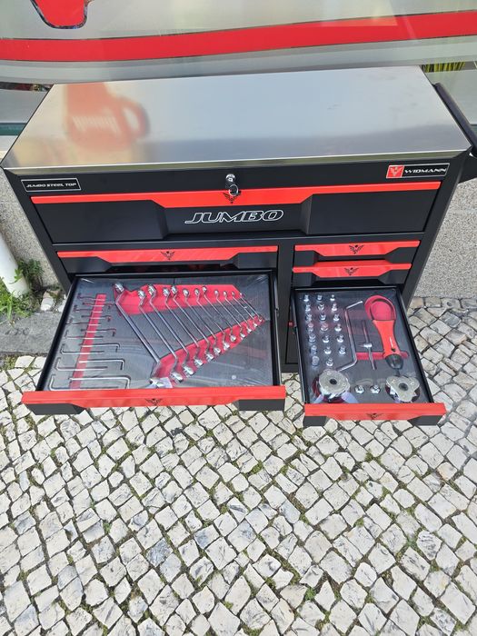 carrinho de ferramenta XXXL JUMBO PRO 11 gavetas completas novo