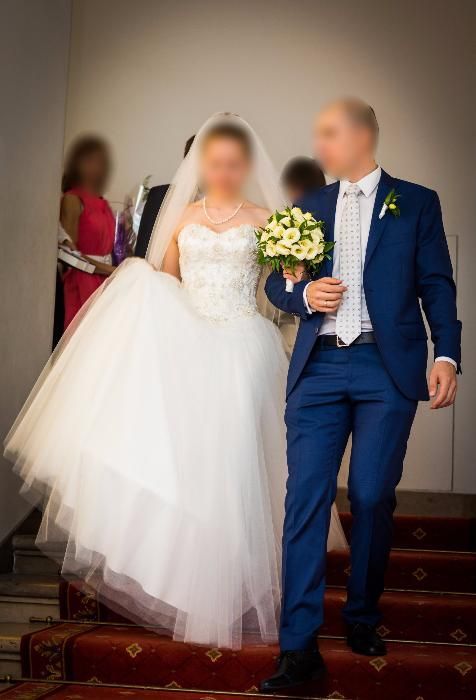 Suknia ślubna, Księżniczka, 36/38 – IVORY + WELON I HALKA