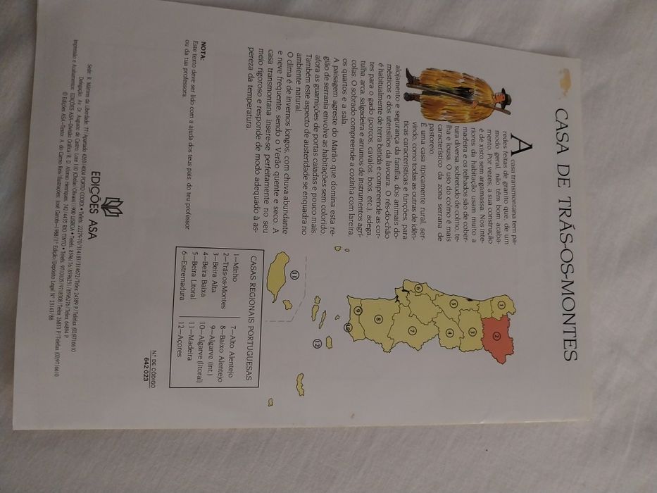 Trás-os-montes, Casas Regionais Portuguesas, n. 2 , construção