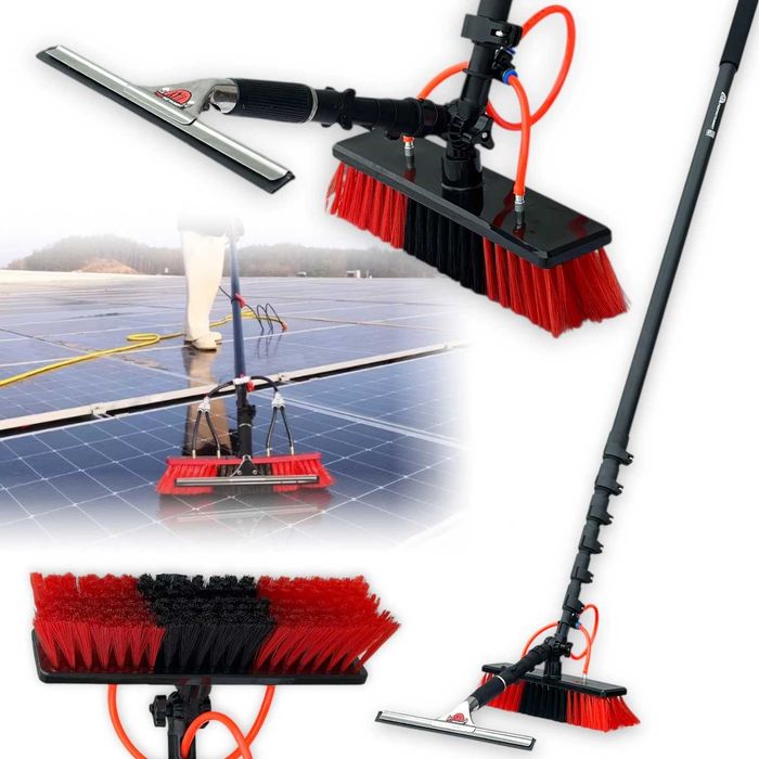 Щітка для миття вікон та сонячних панелей RED 10м (300 мм)