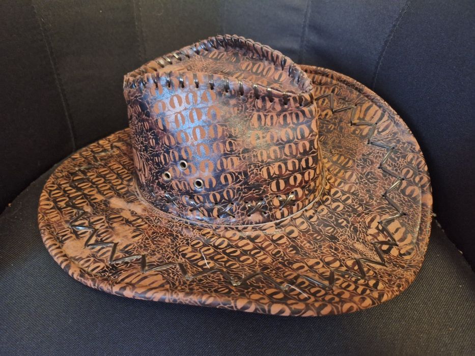 Kapelusz kowbojski że skóry