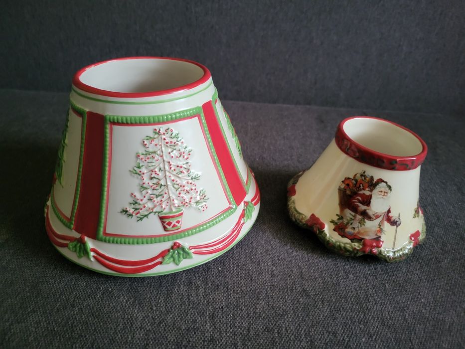 Керамический новогодний абажур