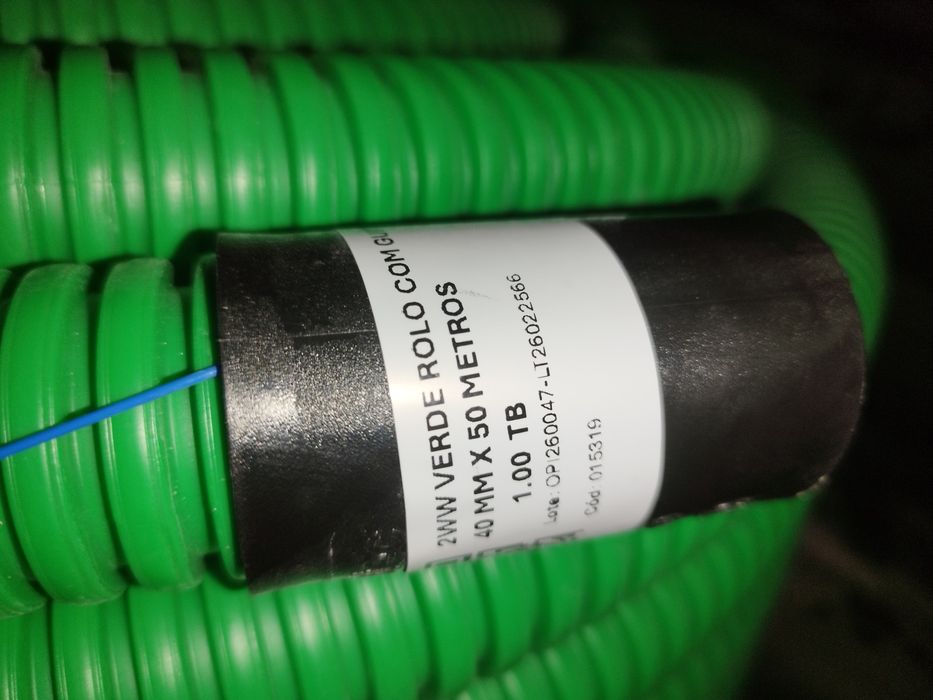 Tubo Corrugado ø 40mm Vermelho Ou Verde