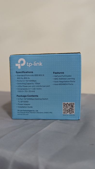 Switch TP-Link TL-SF1005D 5 Portas 10/1000