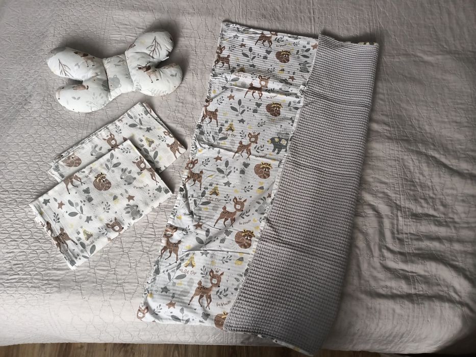 Kocyk bawełna + wafel 75x100 plus dodatki