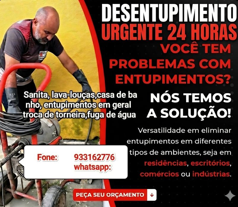 Desentupimento Urgente 24 Horas