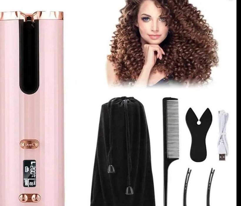Бездротова автоматична плойка для завивки волосся