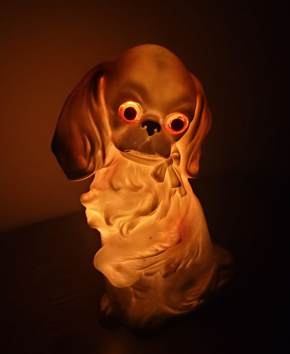 Unikatowa Porcelanowa Lampa Zapachowa Piesek - Germany 19131 - Art Deco