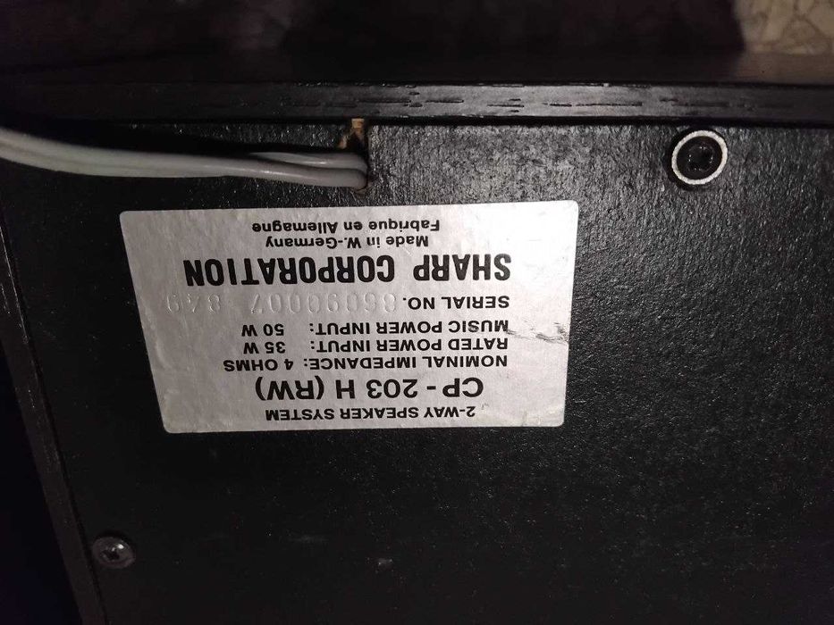 Колонки Sharp CP-203 H винтажная акустика
