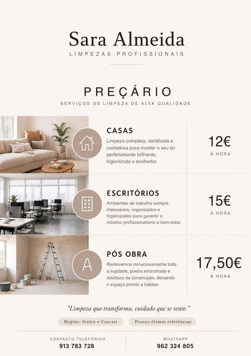 Limpezas Profissionais em Sintra e Cascais