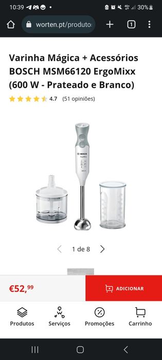 Varinha bosh ergomix 600w