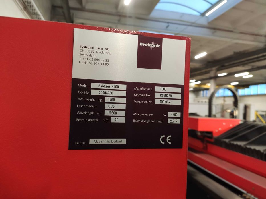 wycinarka laserowa BYSTRONIC Bystar 4400
