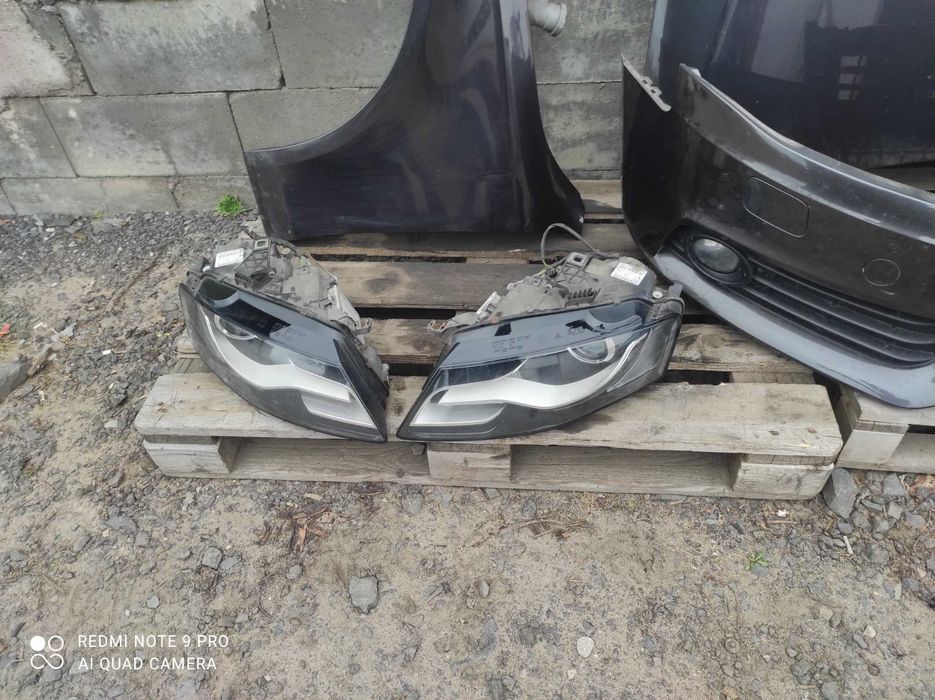Audi a4 b8 LZ7L maska zderzak Xenon błotnik lampa wzmocnienie