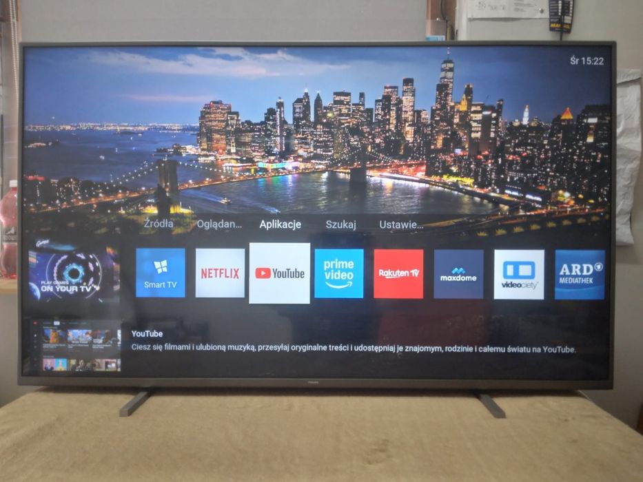 Smart TV Philips 55 cali 4K UltraHD DVB-T2 HEVC Wi-Fi  AMBILIGHT