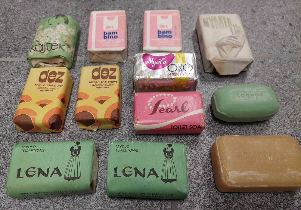 Mydła toaletowe wyborowe, dezodoryzujące , czasy PRL