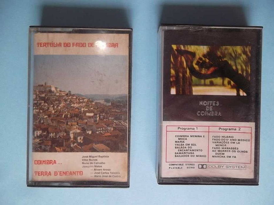 Cassetes antigas Fados de Coimbra 2EUR cada