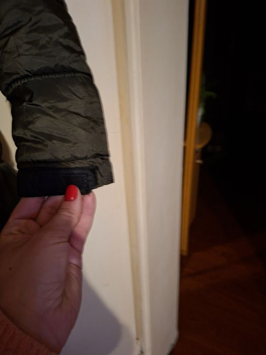Kurtka zimowa długa khaki