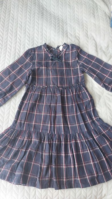 Sukienka z długim rękawem r. 128