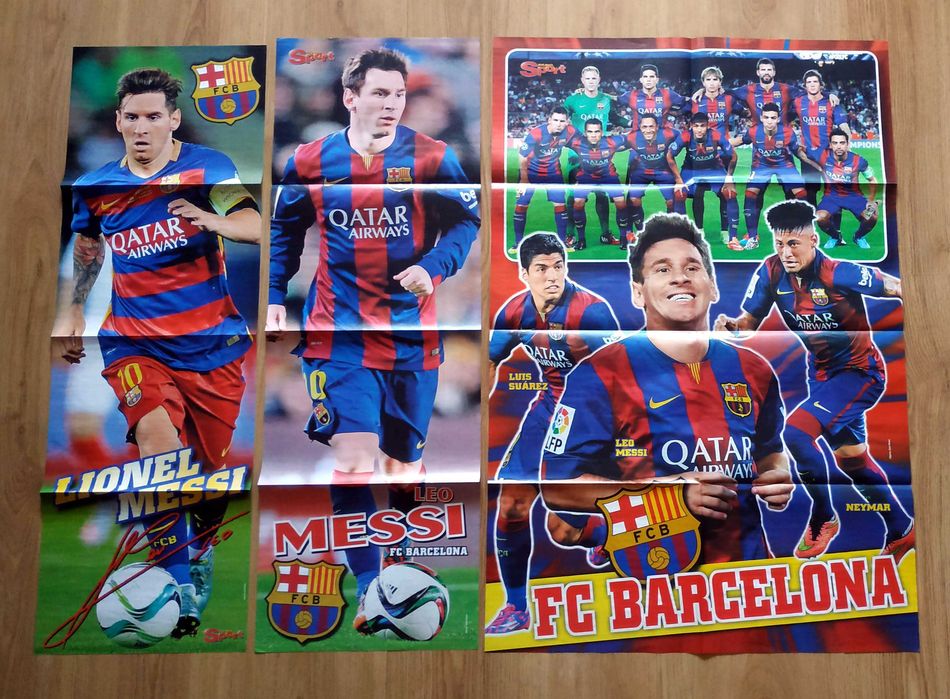 Messi Fc Barcelona Zestaw Gazet, Książki, Plakaty