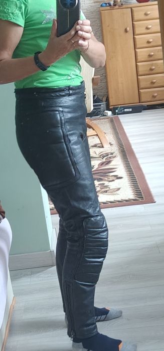 Spodnie ze skóry -  motocykl