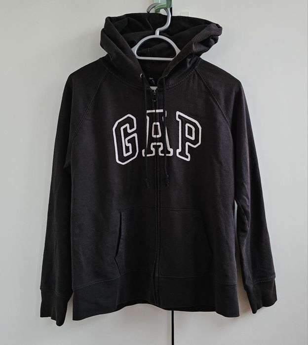 Gap damska bluza rozpinana L z kapturem brązowa USA