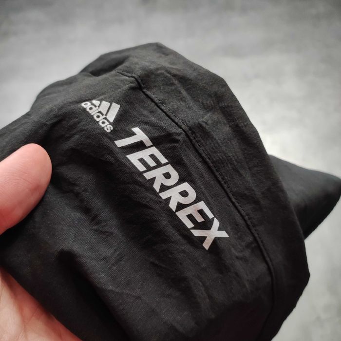 MĘSKIE Spodnie Sportowe Czarne Adidas Terrex Thermal Active Śliskie