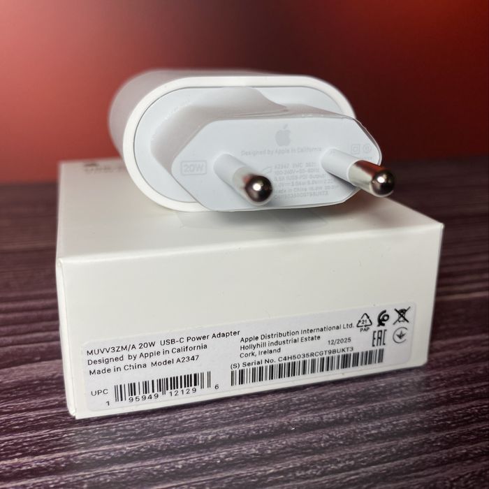 Оригінальний комплект зарядки iPhone/iPad | USB-C Lightning 20W | Акція
