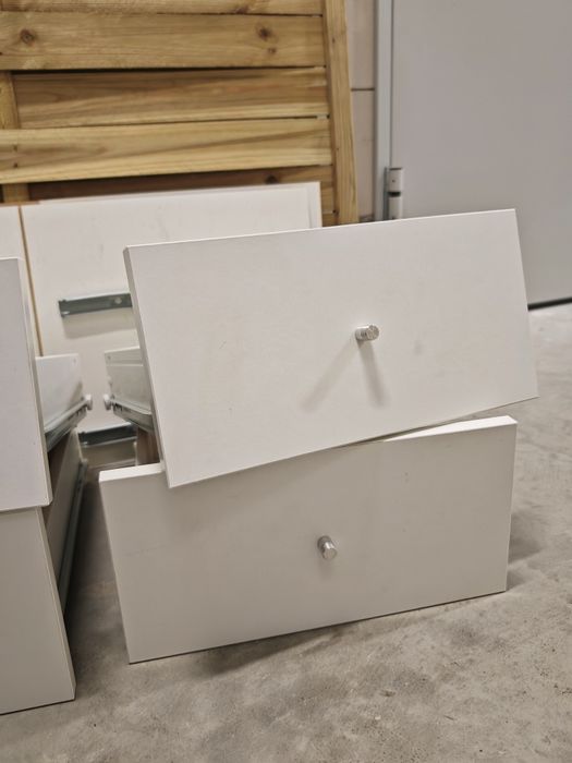 Rezerwacja - IKEA KALLAX 2x wkład z 2 szufladami biały mat – 4 szuflady