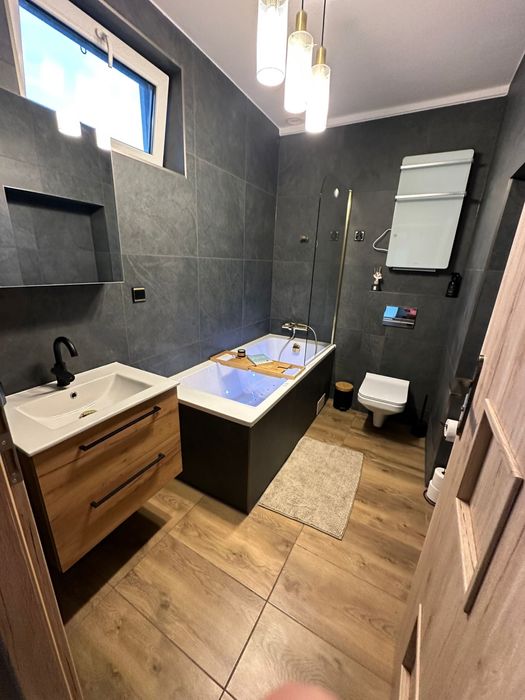 Domek 100 metrow od jeziora. Sauna, balia, jacuzzi