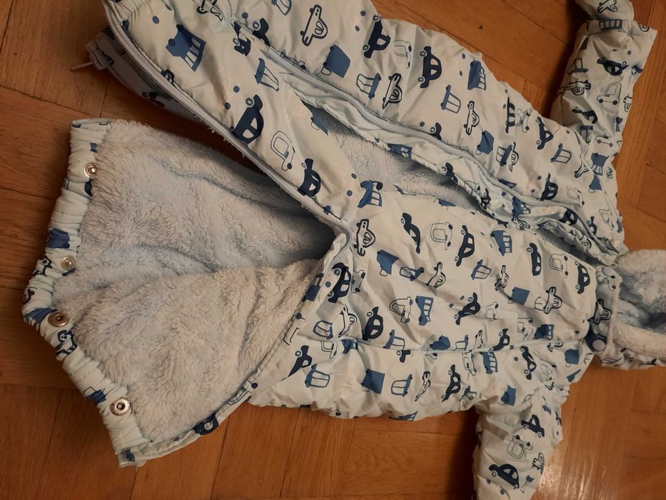 Dziecięcy kombinezon kurtka zimowa dla noworodek 3-6 miesięcy