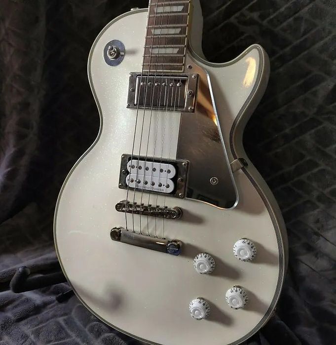 Guitarra Epiphone Les Paul Tommy Thayer White Lightning