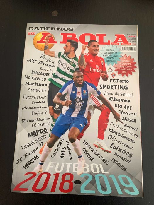 Cadernos A Bola Futebol 2018/2019