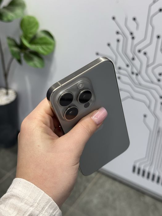 Гарантія • iPhone 15 Pro • Natural Titanium • 512GB • 100%Акб • Оплата частинами