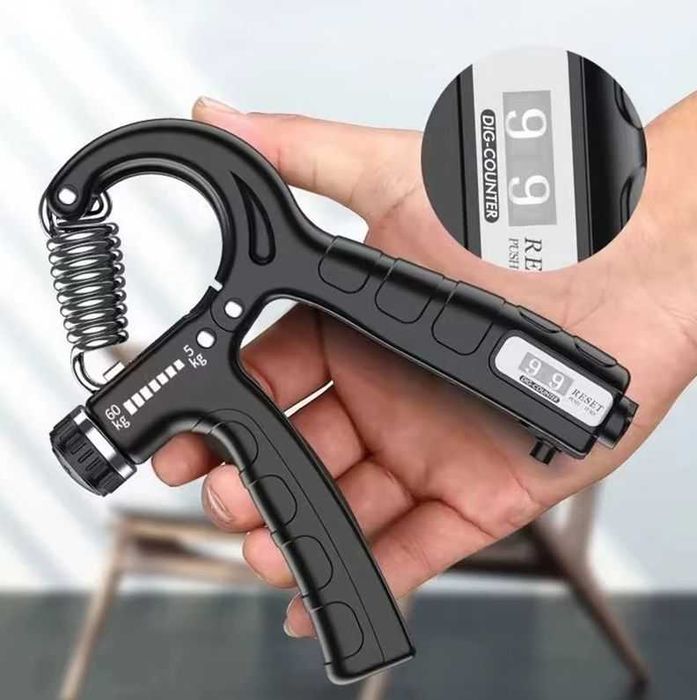 Еспандер кистьовий з лічильником для м'язів руки 5-60кг