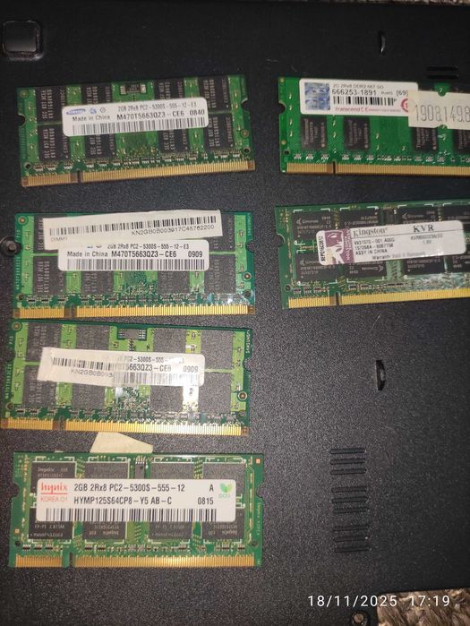 Memorias RAM para portatil ddr2 2gb