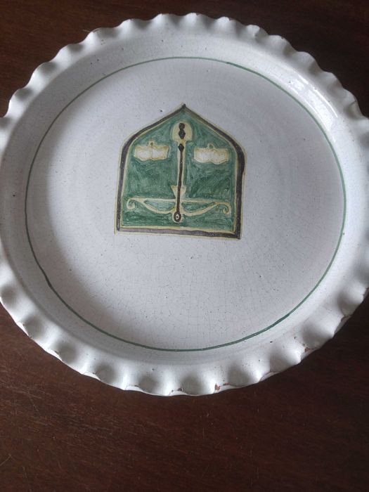 Prato decorativo em cerâmica