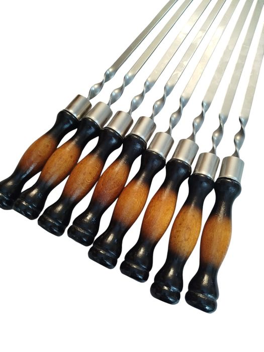 Подарунковий набір для пікника чорний кольори 8 шампурів.