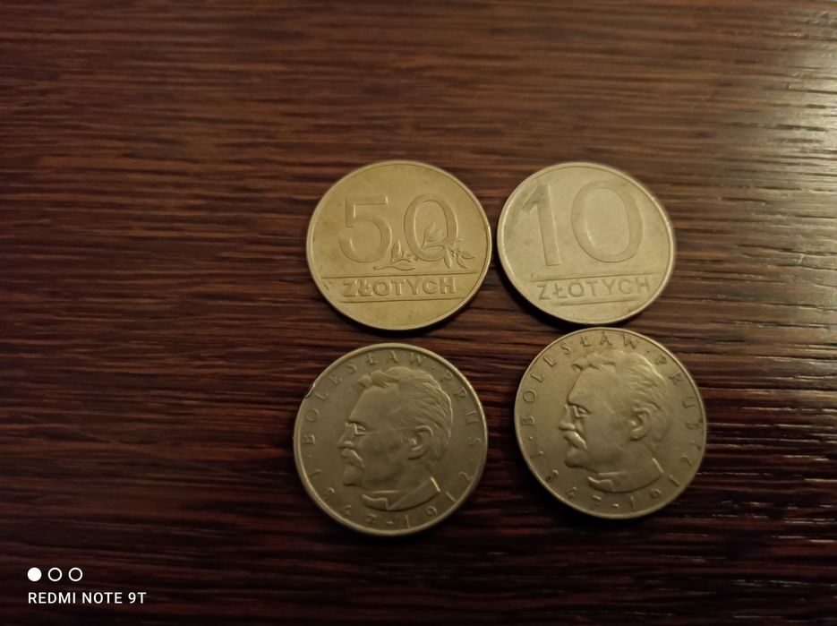 Monety 50 zł, 20 zł, 10 zł, 5 zł