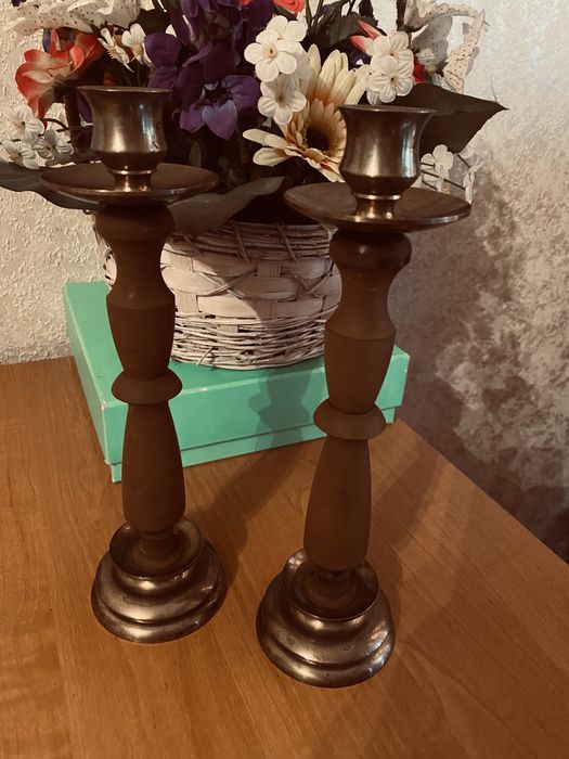 Подсвечники металл латунь медь 1кг300г