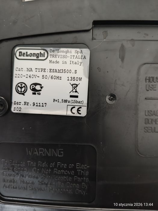 Części Ekspres do kawy DeLonghi ESAM3500.S 1350W