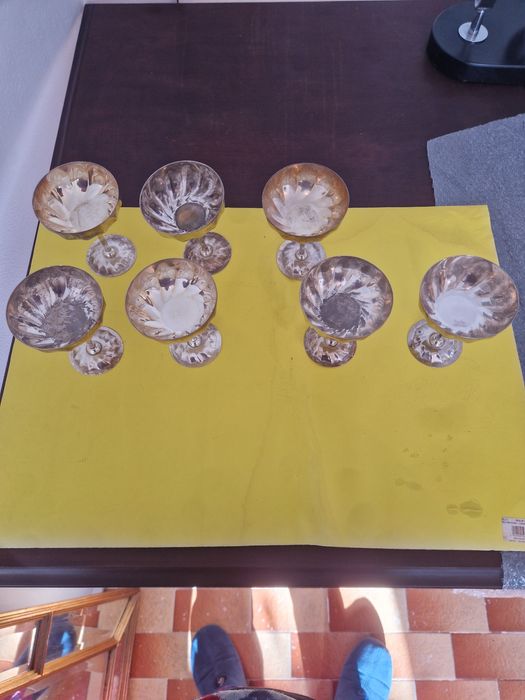 Taças banhadas a prata