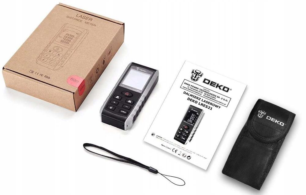 Dalmierz Cyfrowy 50M Laserowy Miernik Odległości CYFROWY NOWY