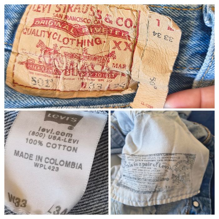 Винтажные шорты levi’s 501 made in colombia | w33